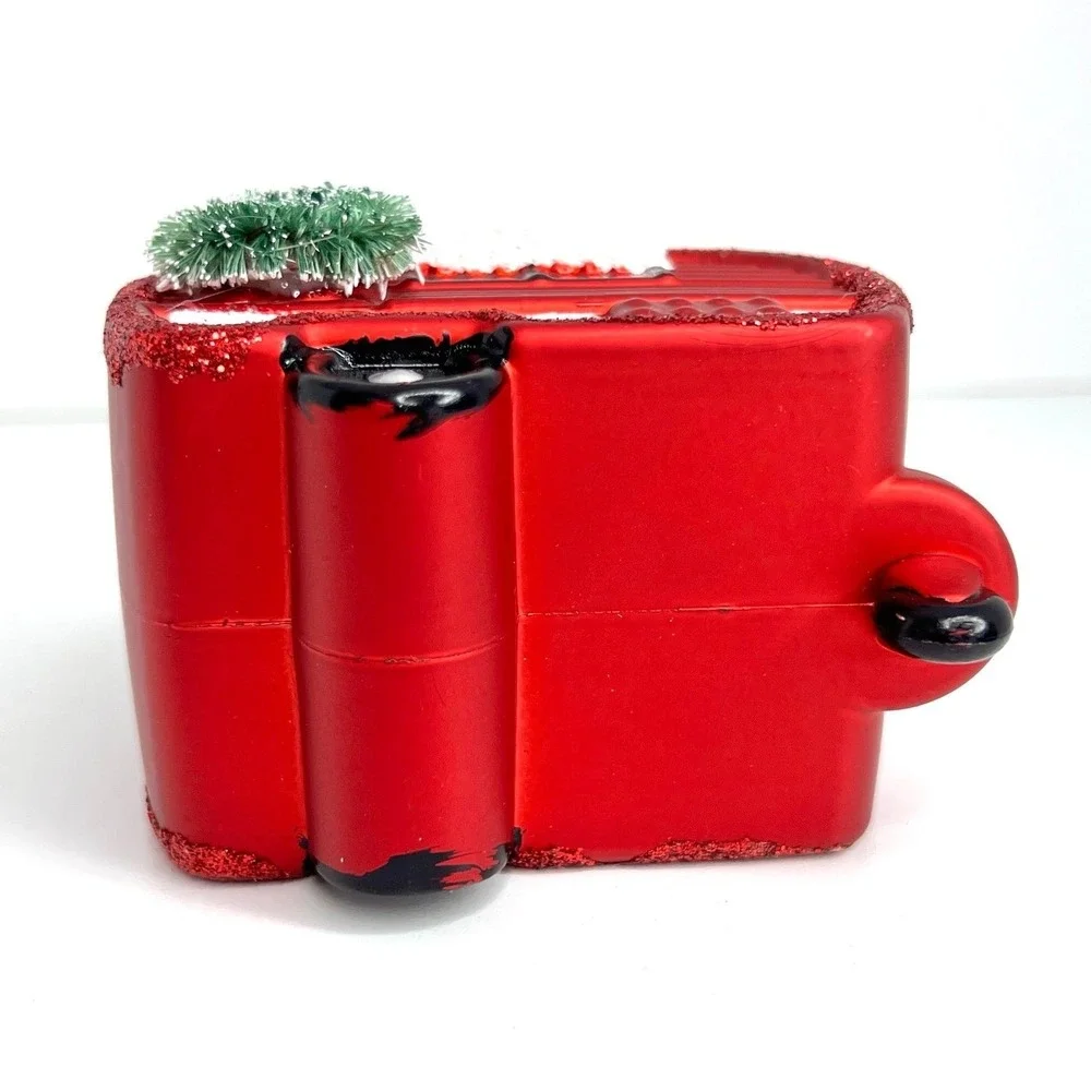 Camper Retro Red‎ Christmas Ornament Shatterproof